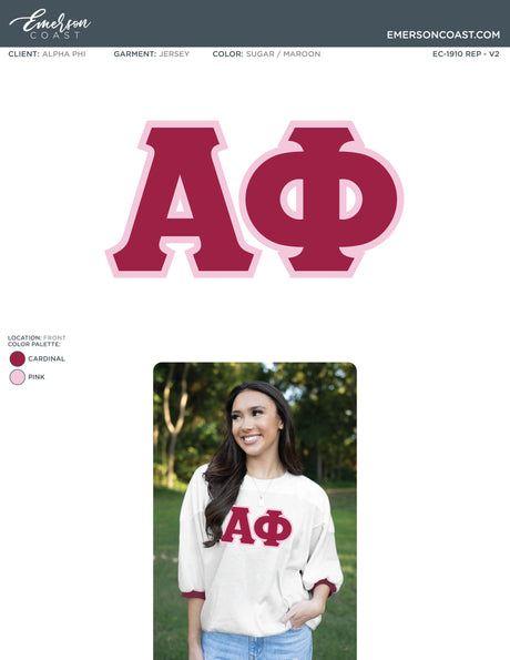 EC-1910 REP Alpha Phi Baylor University Bid Day Jersey 2024-BD ZOOM