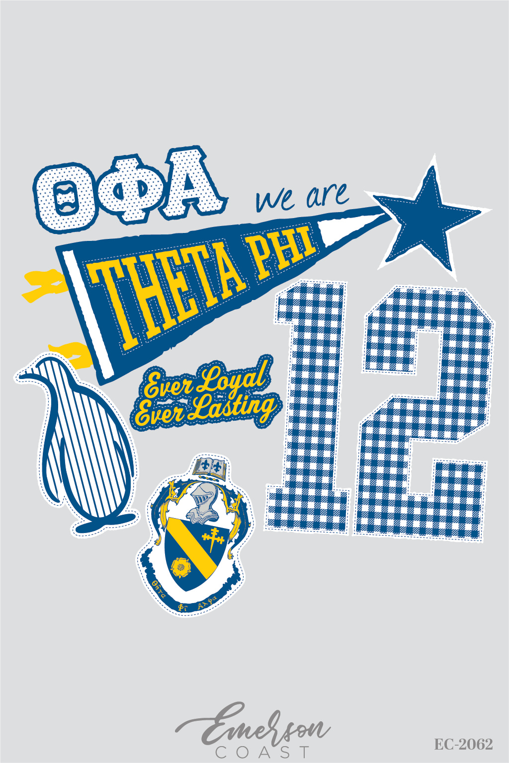 Theta Phi Alpha Patchwork PR Crewneck
