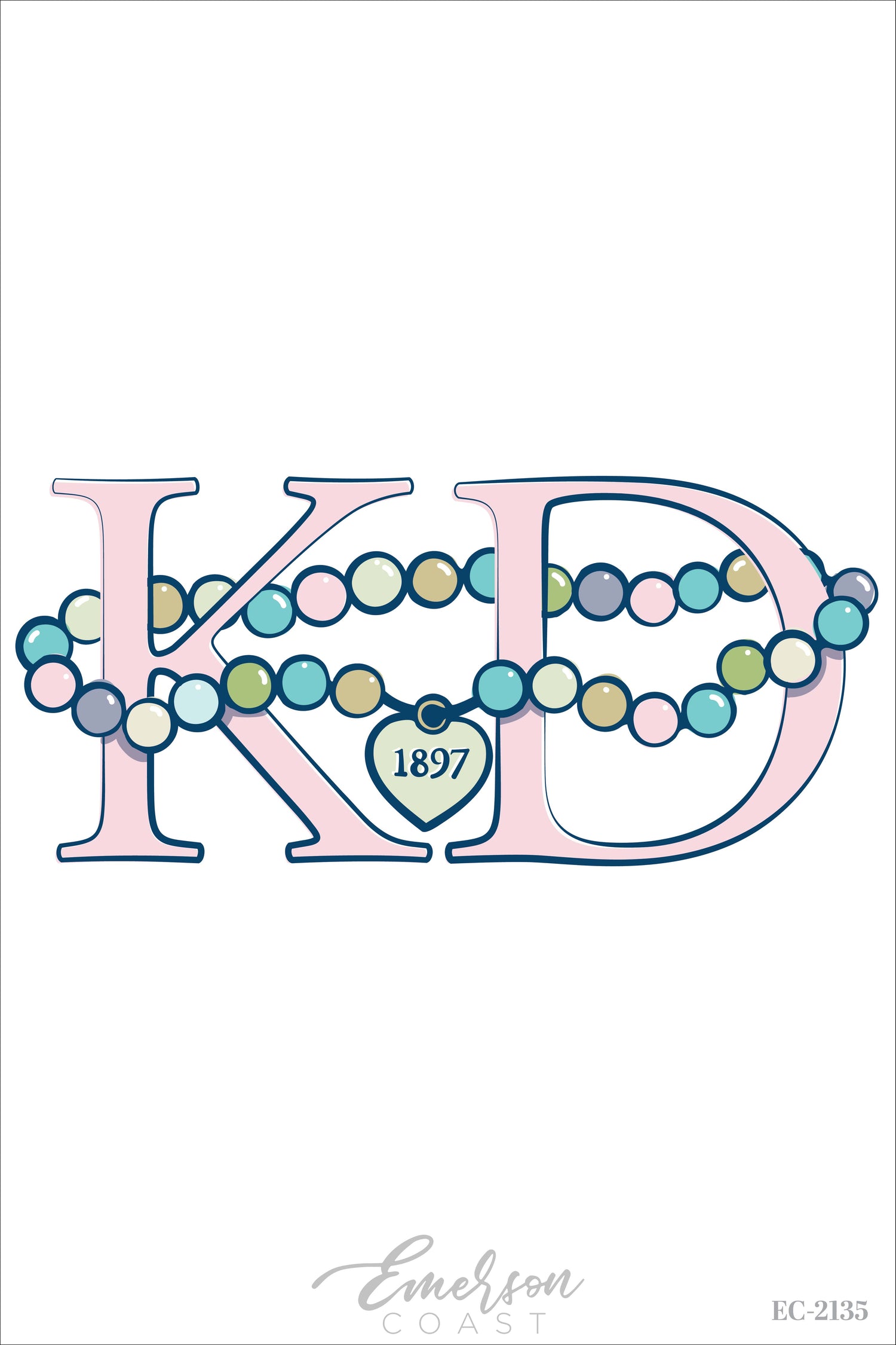 Kappa Delta Charm Bracelet Bid Day Tshirt
