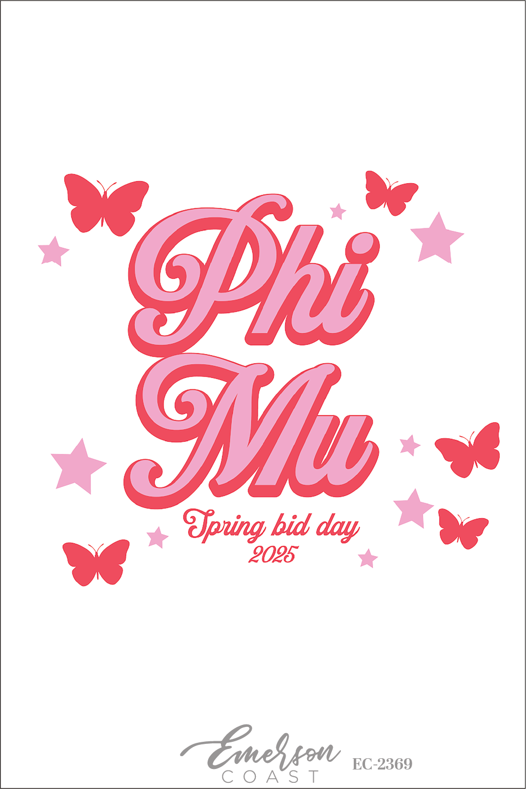 Phi Mu Golden Hour Spring Bid Day T-Shirt