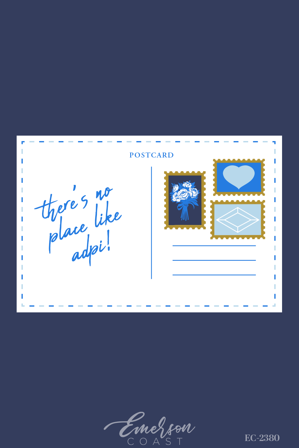 Alpha Delta Pi There's No Place Like Adpi! Bid Day Tee