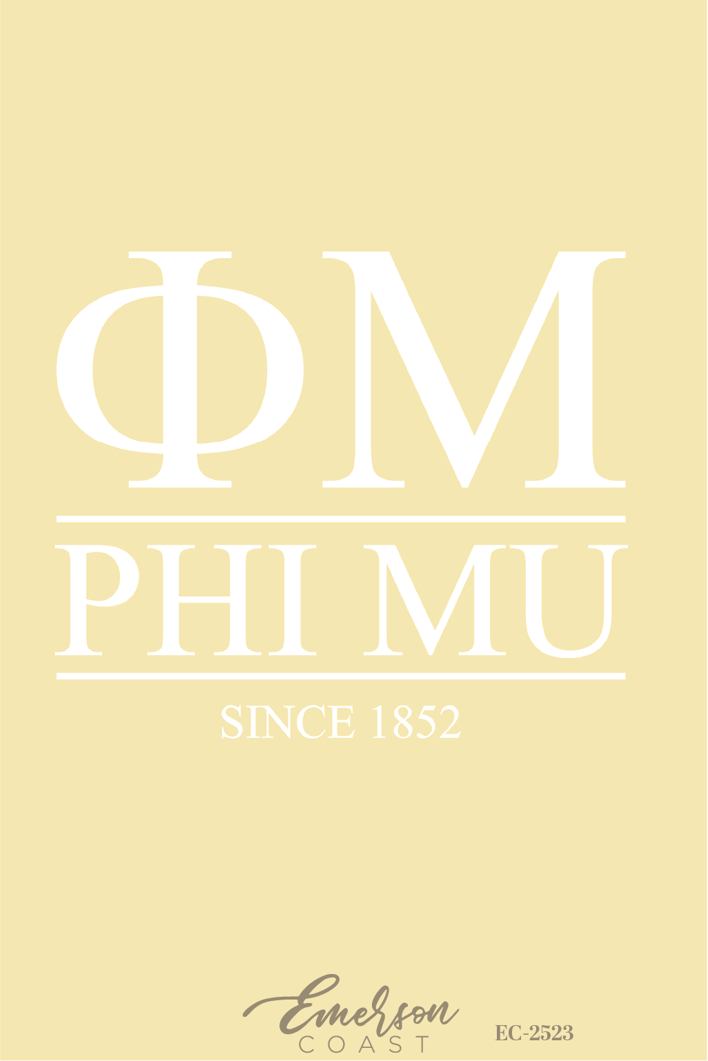 Phi Mu Yellow Recruitment Slouchy Tee