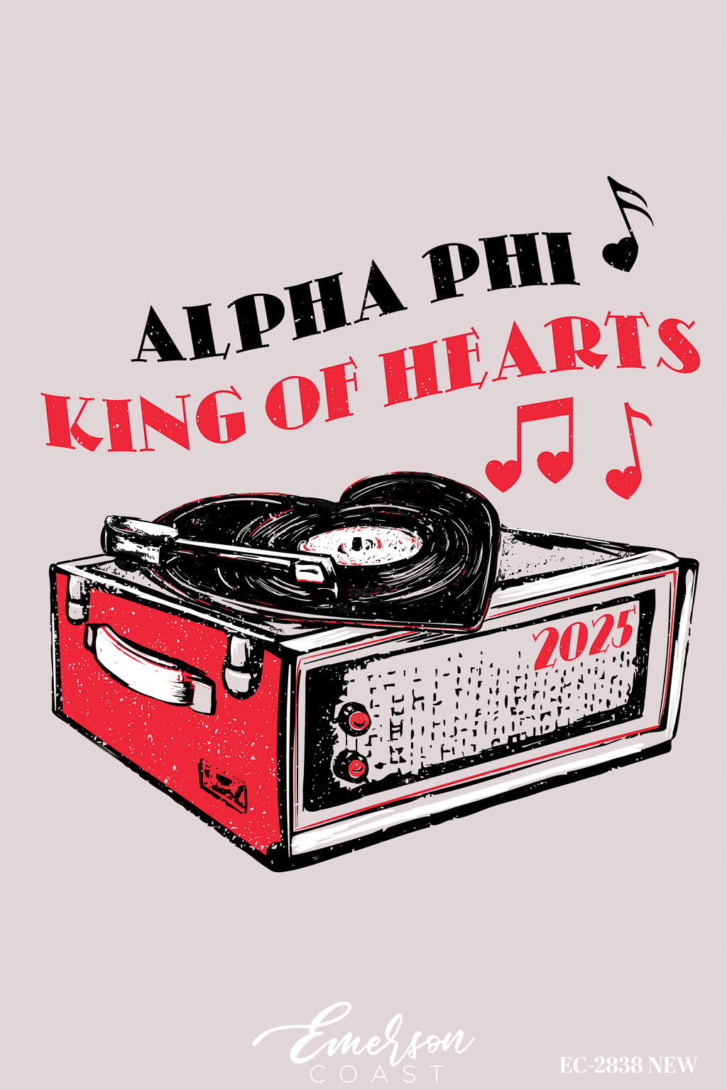 Alpha Phi Georgia Tech King of Hearts Date Party Tshirt