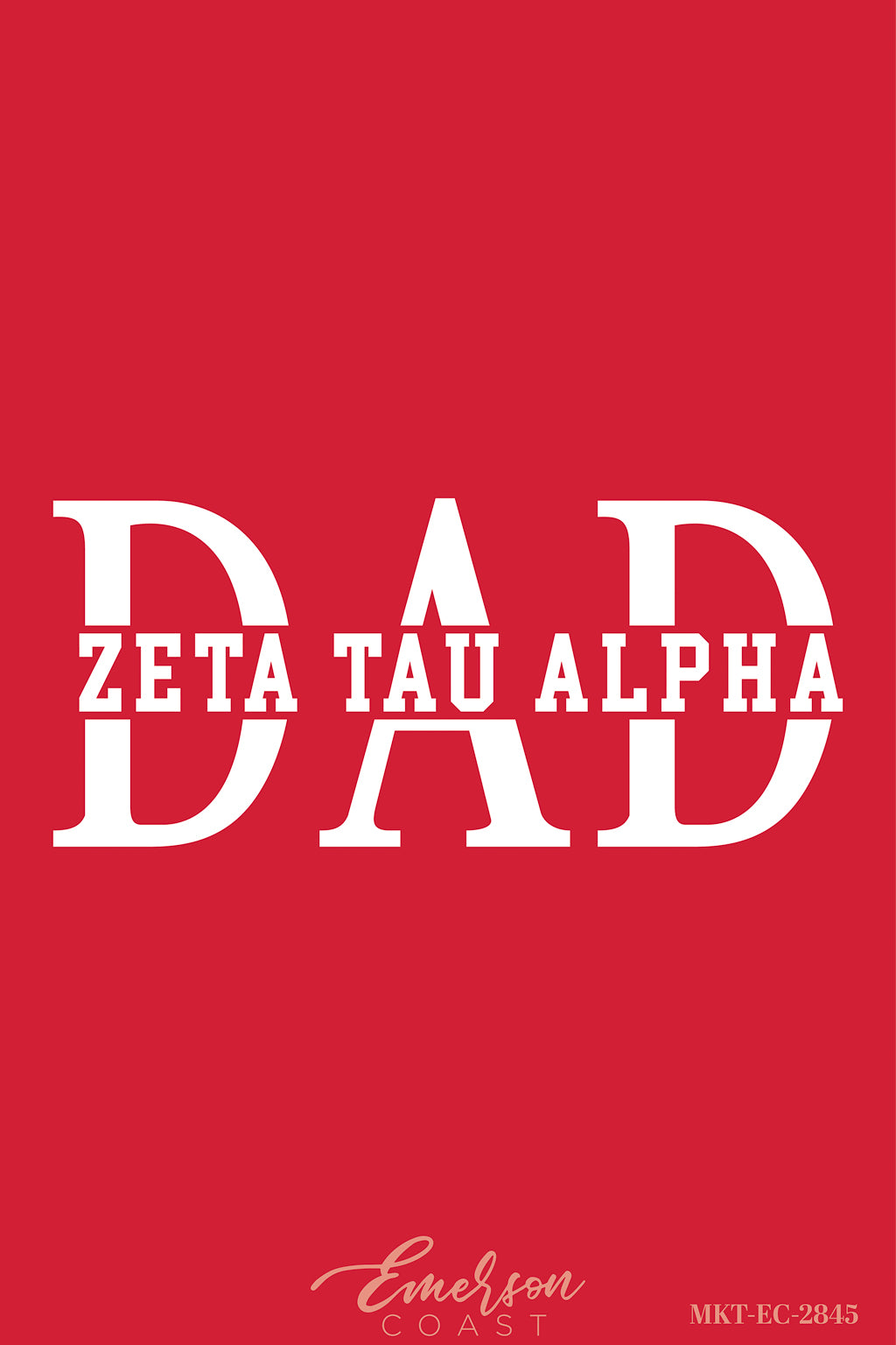 Zeta Tau Alpha Lamar University Red Varsity Tee