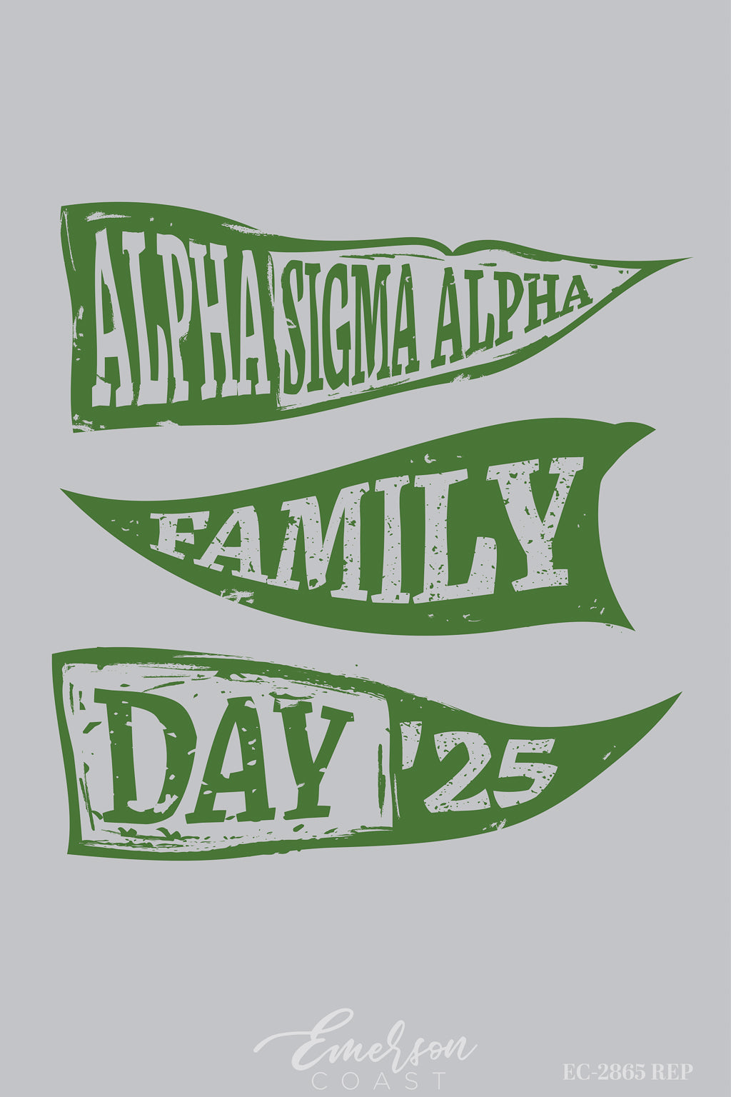 Alpha Sigma Alpha University of Southern Indiana Family Weekend Pennant Tshirt
