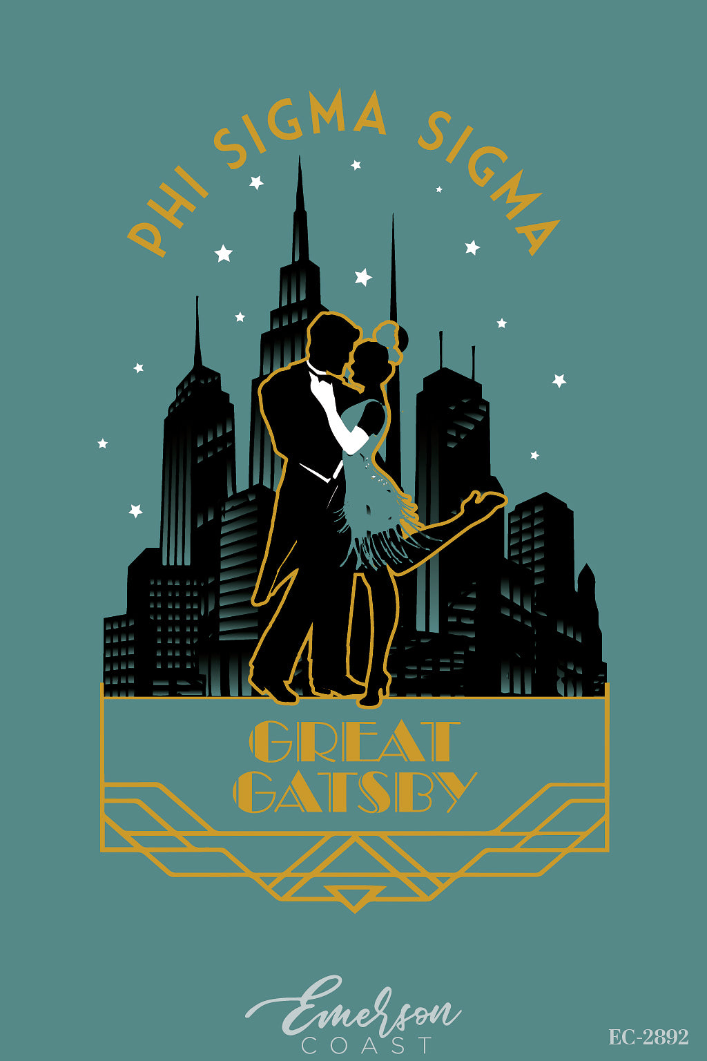Phi Sigma Sigma Great Gatsby Formal Tshirt