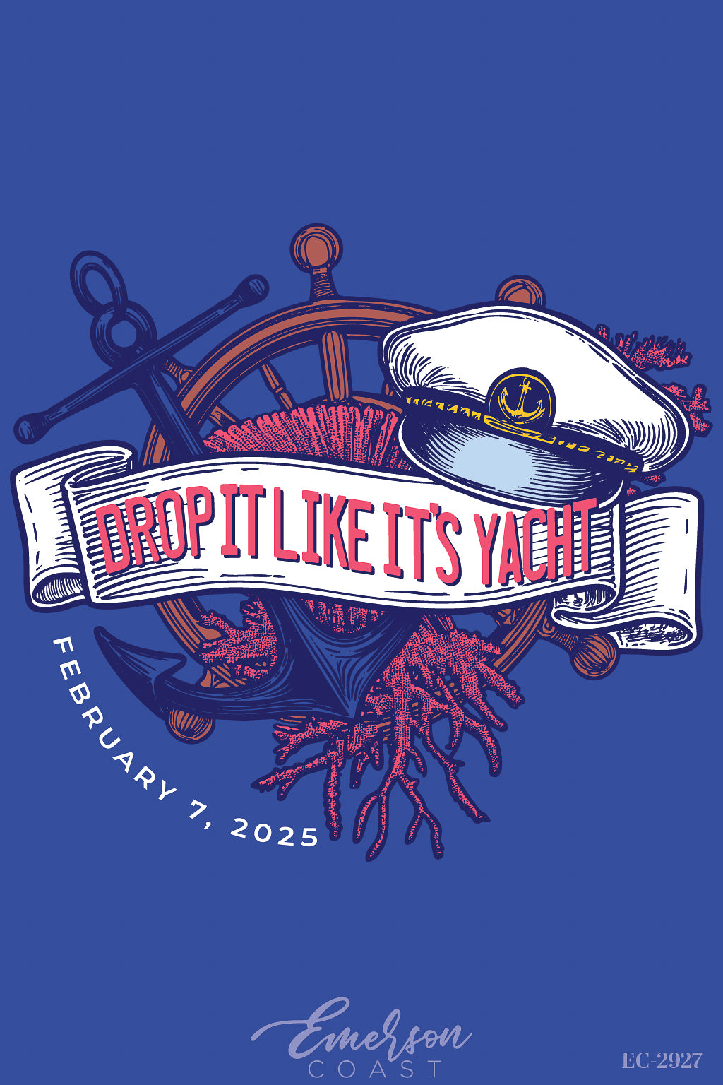 Alpha Omicron Pi Troy University Drop It Like Its Yacht Date Party Tee