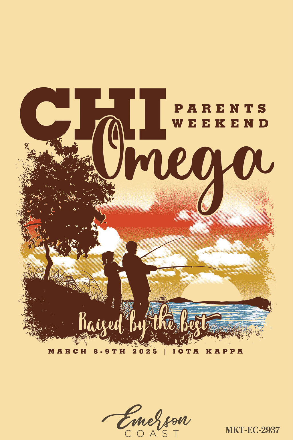 Chi Omega Troy University Raised By The Best Parents Weekend Tee