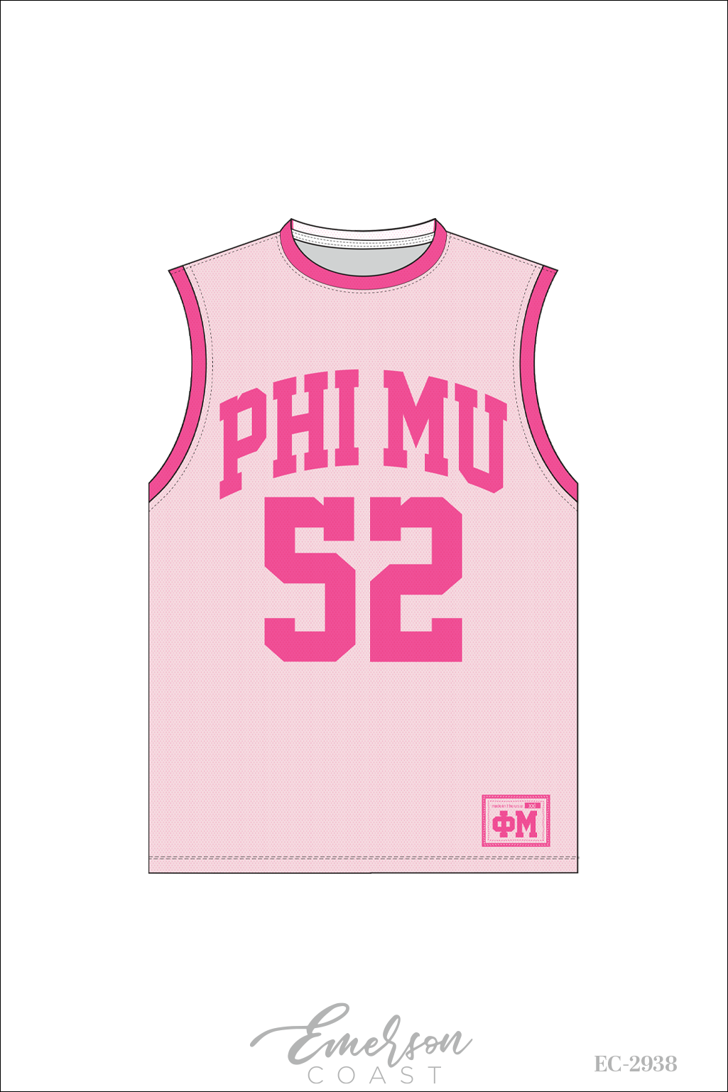 Phi Mu Light Pink Intramural Jersey