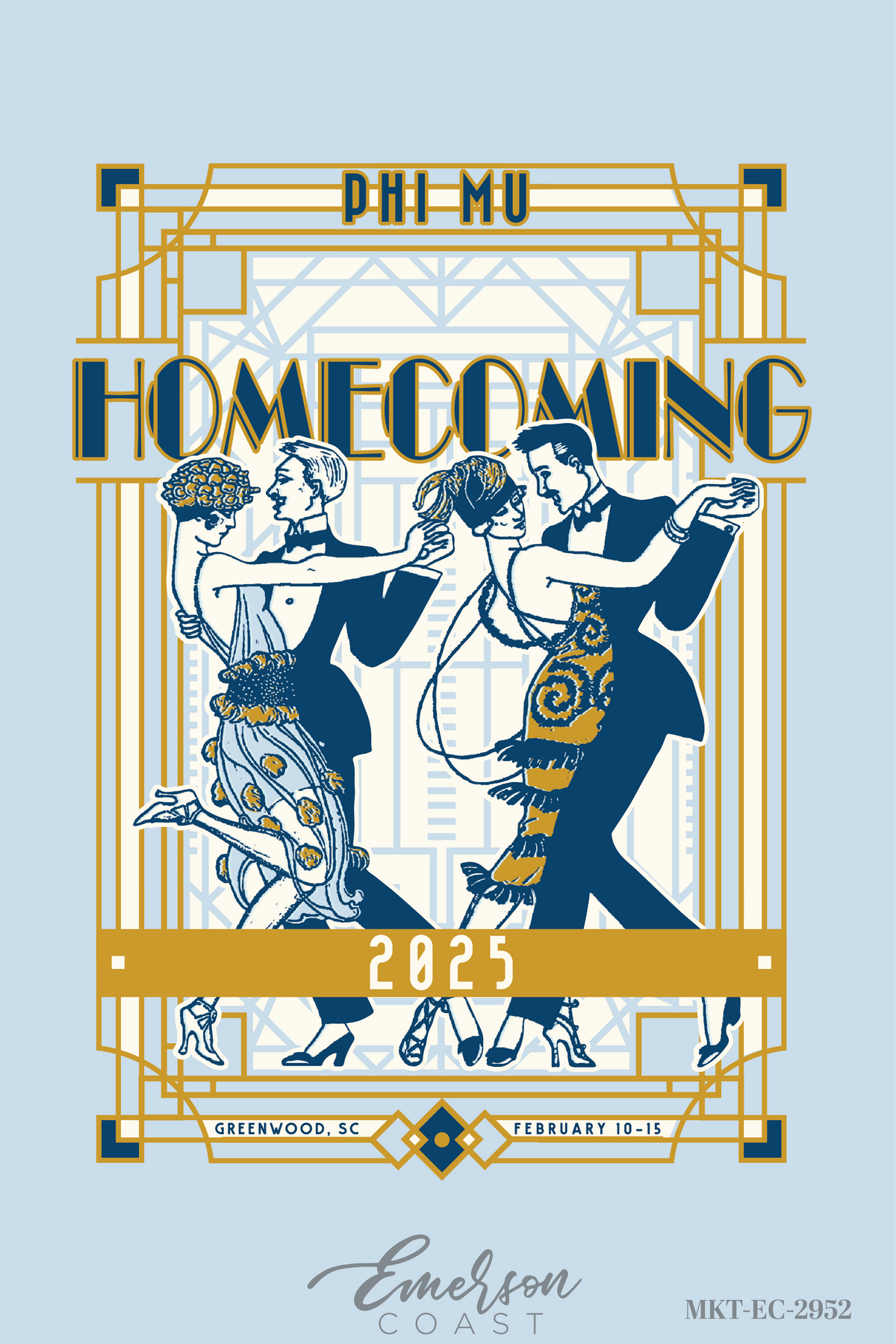 Phi Mu Gatsby Themed Homecoming Tee