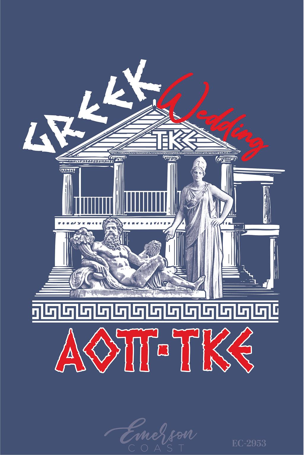 Alpha Omicron Pi Texas A&M University Greek Wedding Tshirt