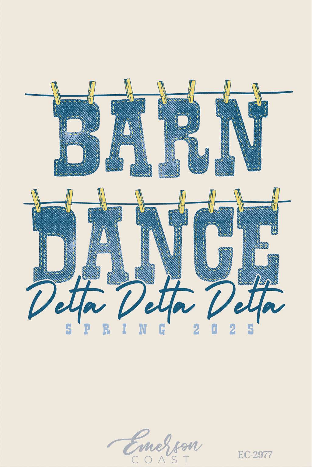 Delta Delta Delta Barn Dance Formal Tshirt