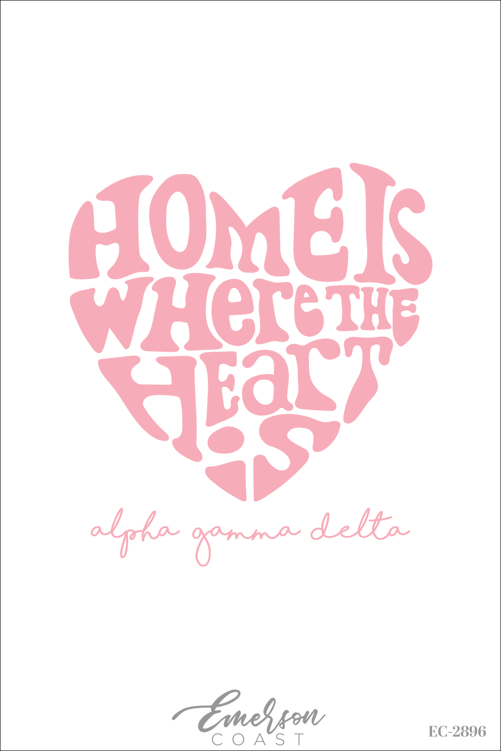 Alpha Gamma Delta Home Is Where The Heart Is Bid Day Tank