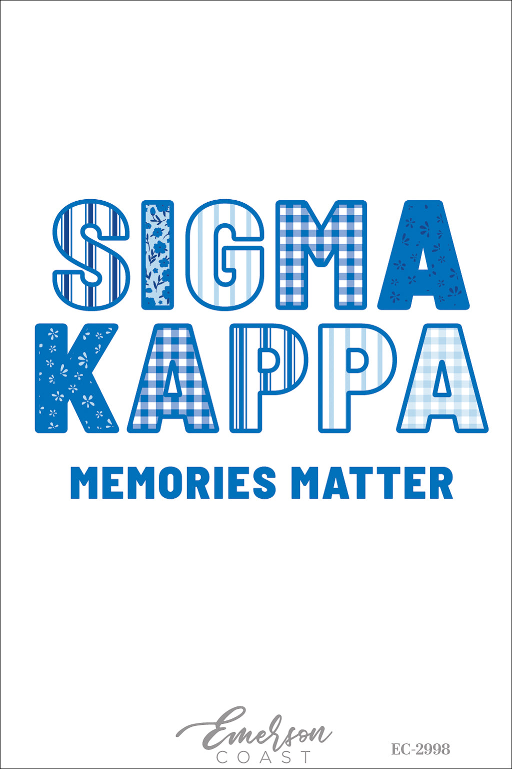 Sigma Kappa Memories Matter Patchwork Tshirt
