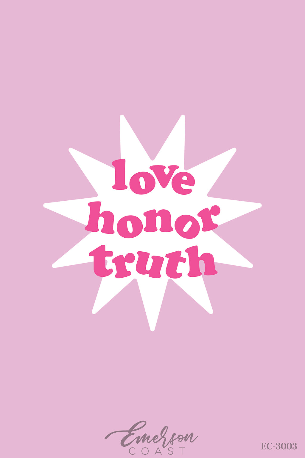 Phi Mu Love Honor Truth Starburst Tee