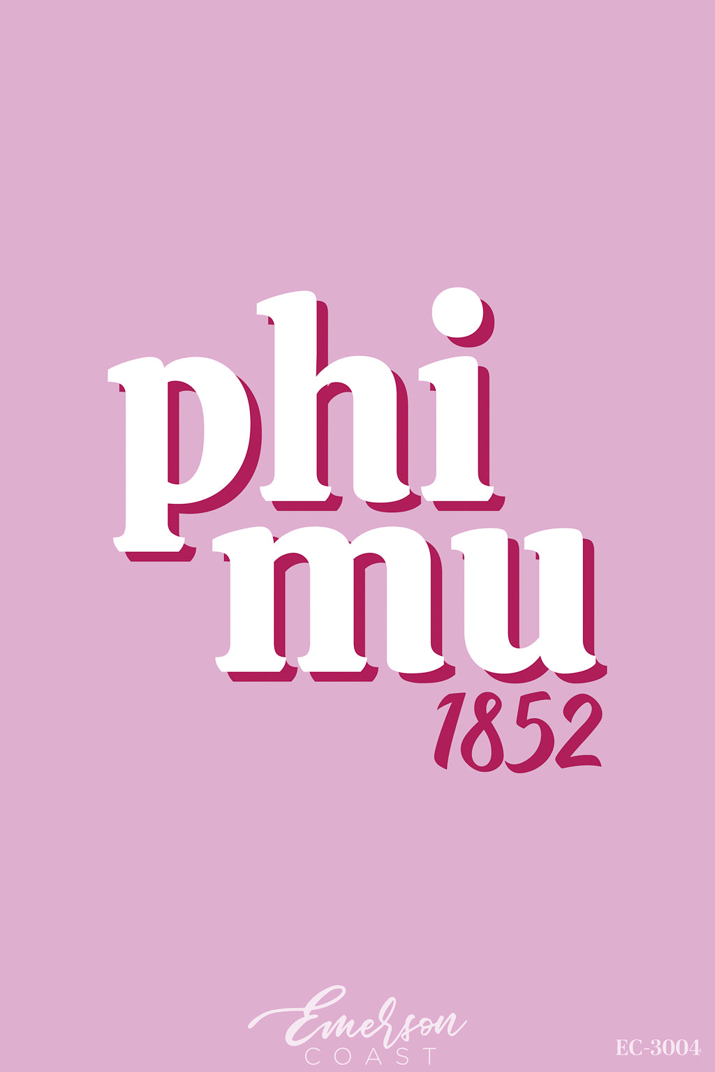 Phi Mu Simple Sisterhood Day Pink Tee