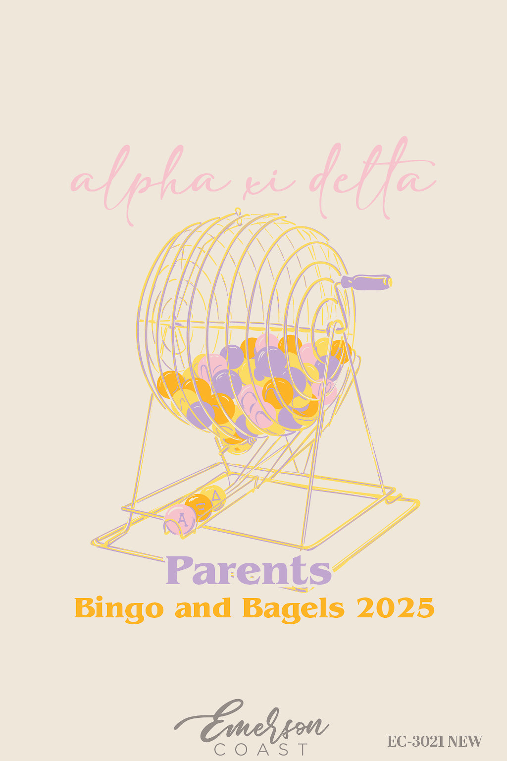 Alpha Xi Delta University of Alabama at Birmingham Bingo and Bagels Tshirt
