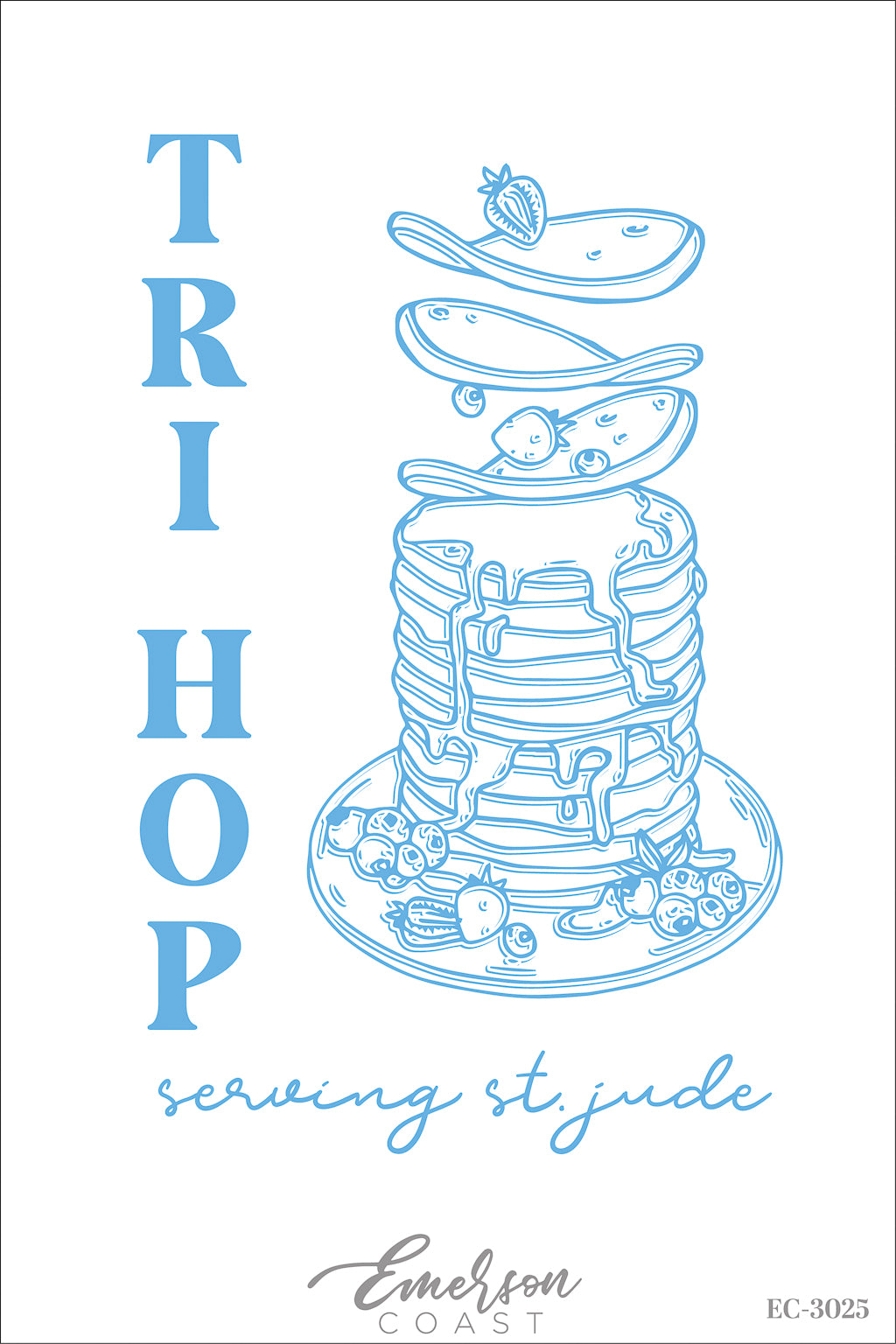 Delta Delta Delta Transylvania University Tri Hop Philanthropy Pancake Tee