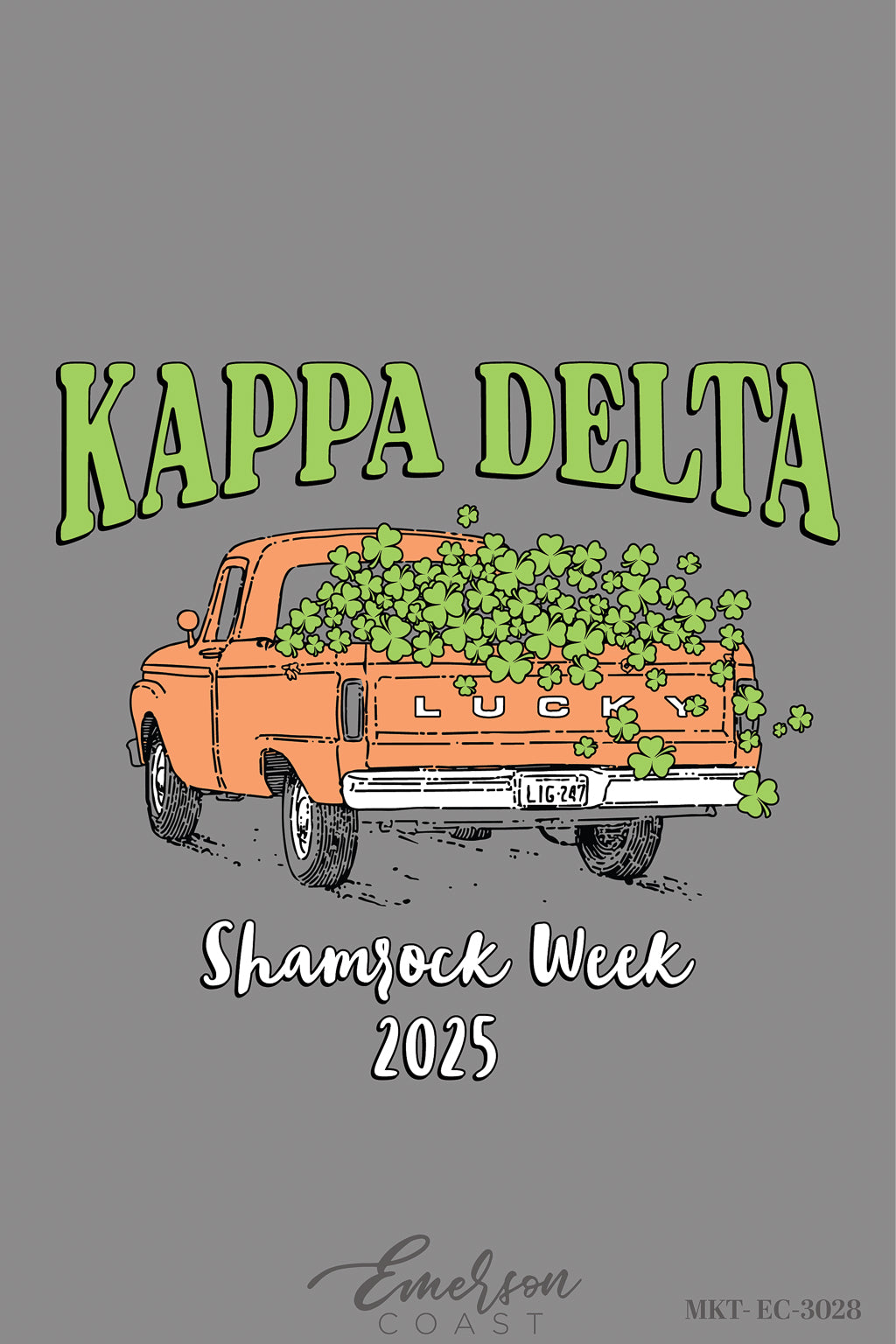 Kappa Delta North Dakota State University Shamrock Week Philanthropy Tee