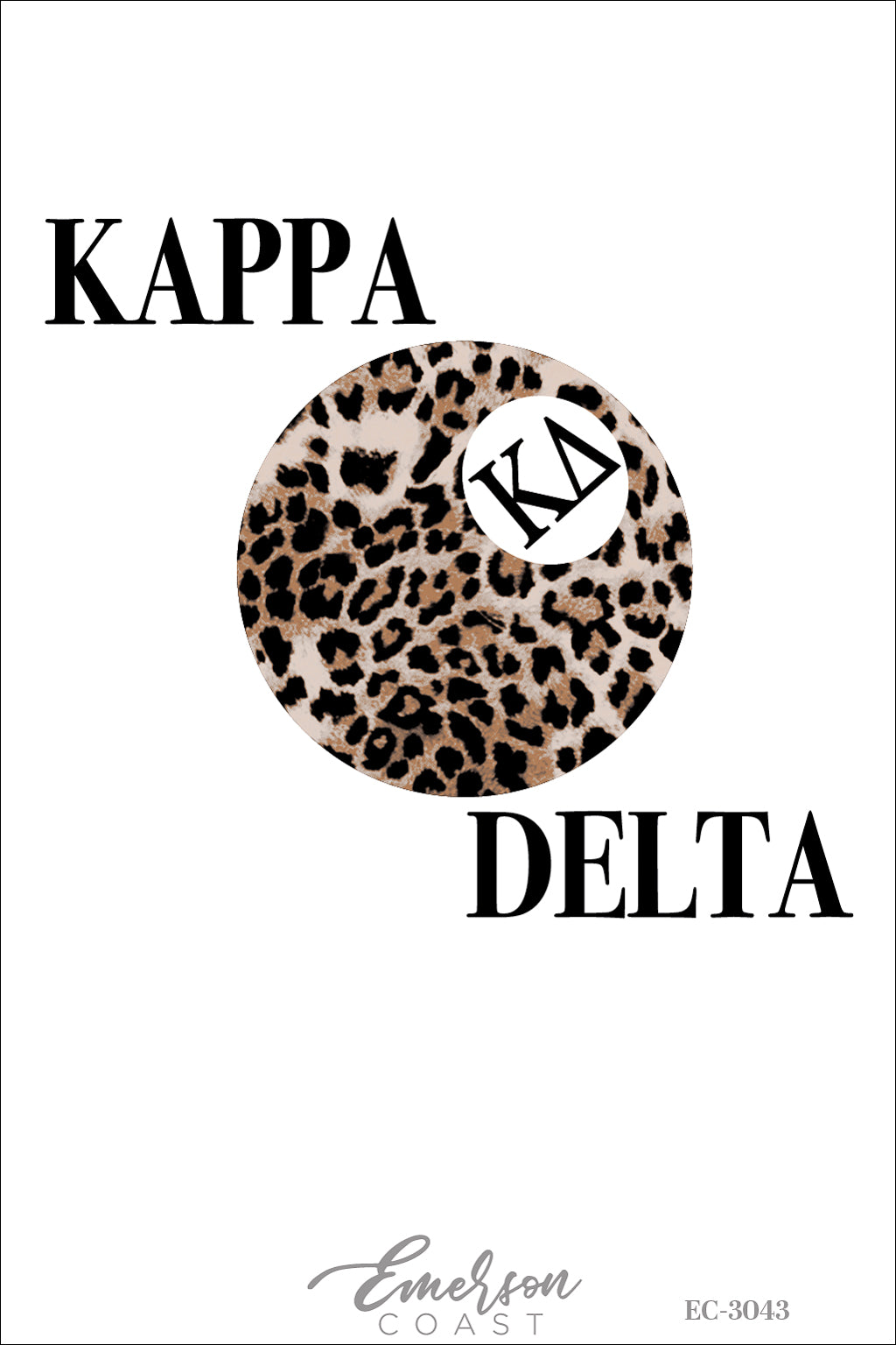 Kappa Delta Cheetah Eight Ball PR Crewneck