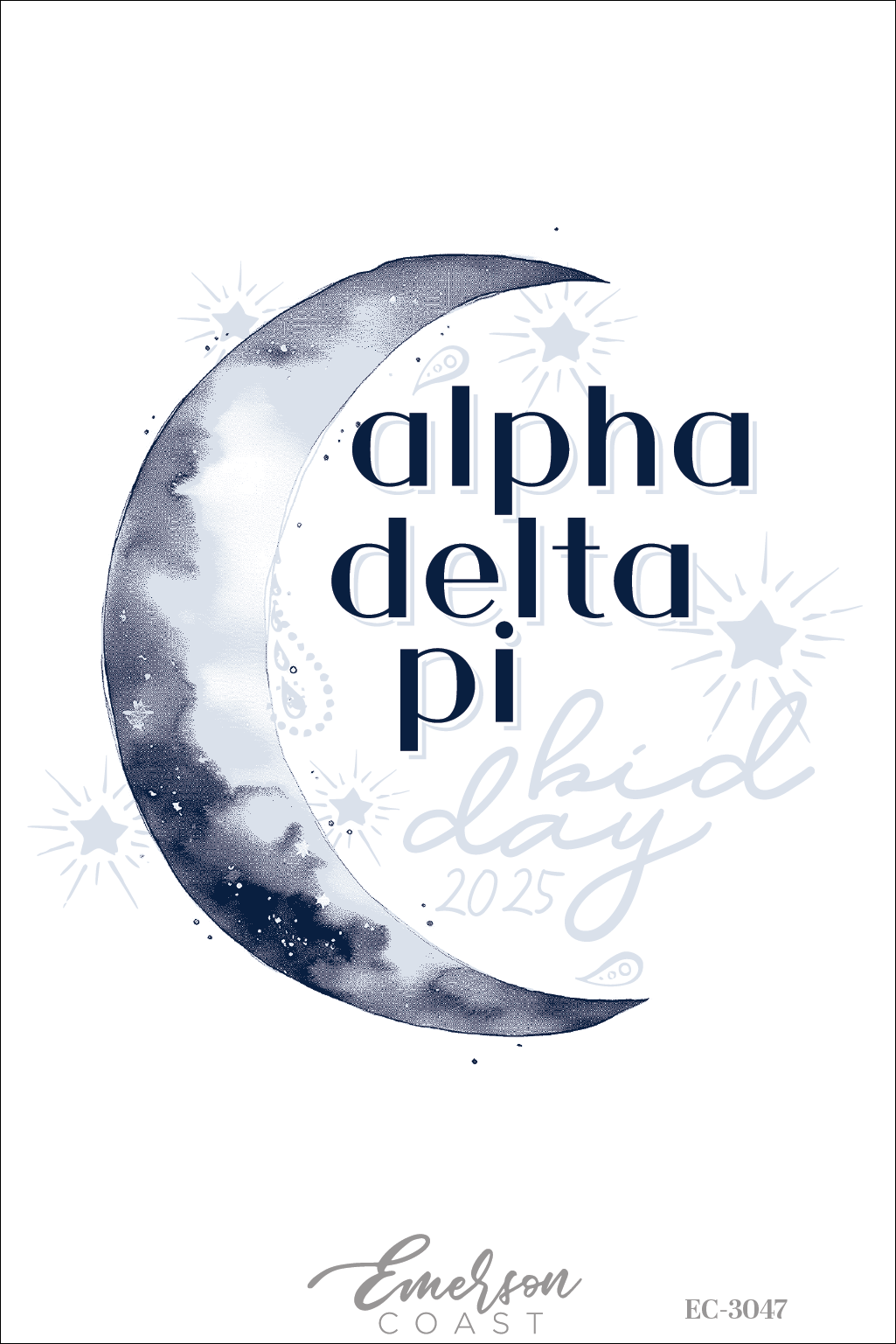 Alpha Delta Pi Moons and Stars Bid Day Tee