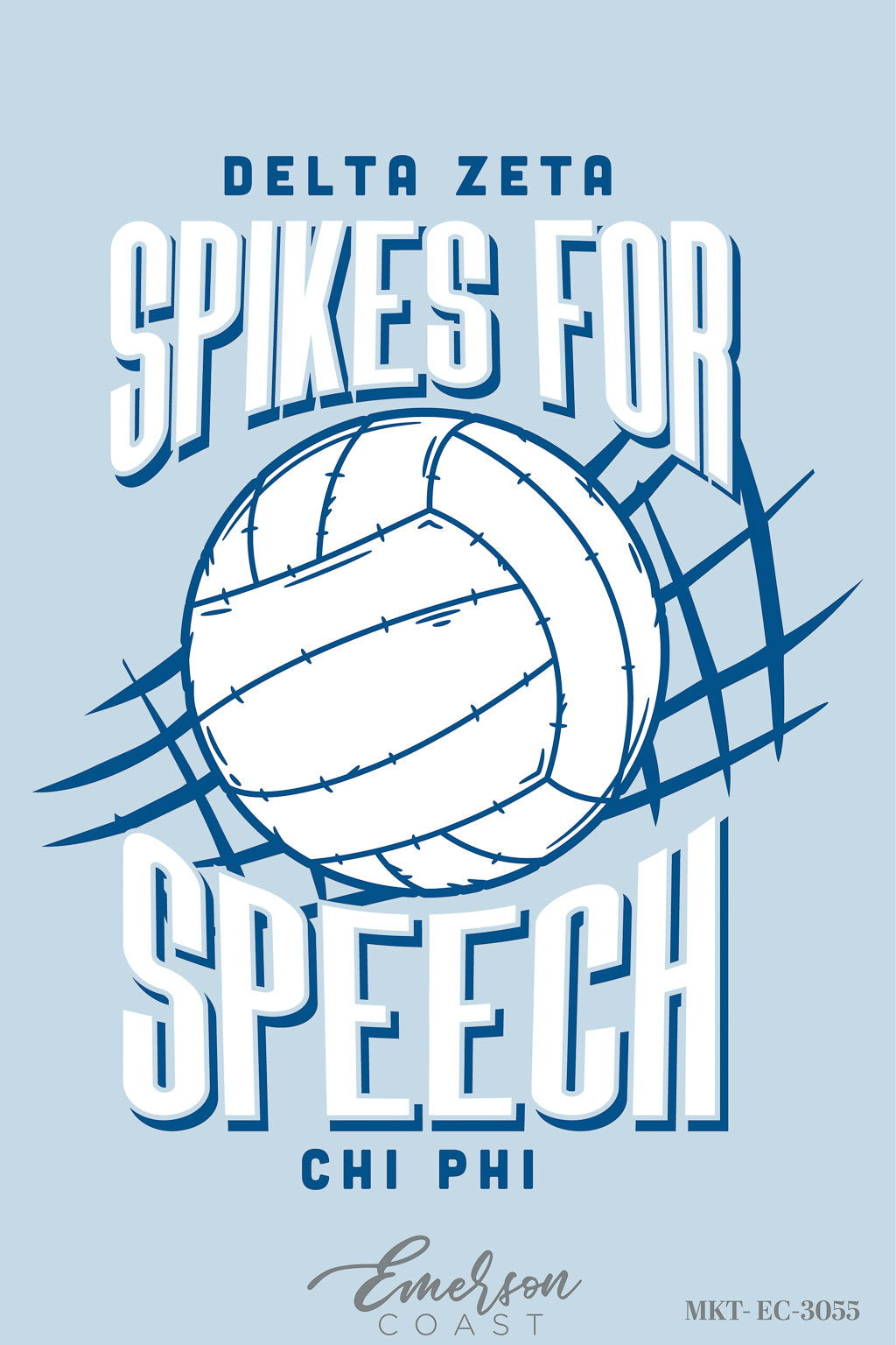 Delta Zeta Clemson University Spikes For Speech Philanthropy Tshirt