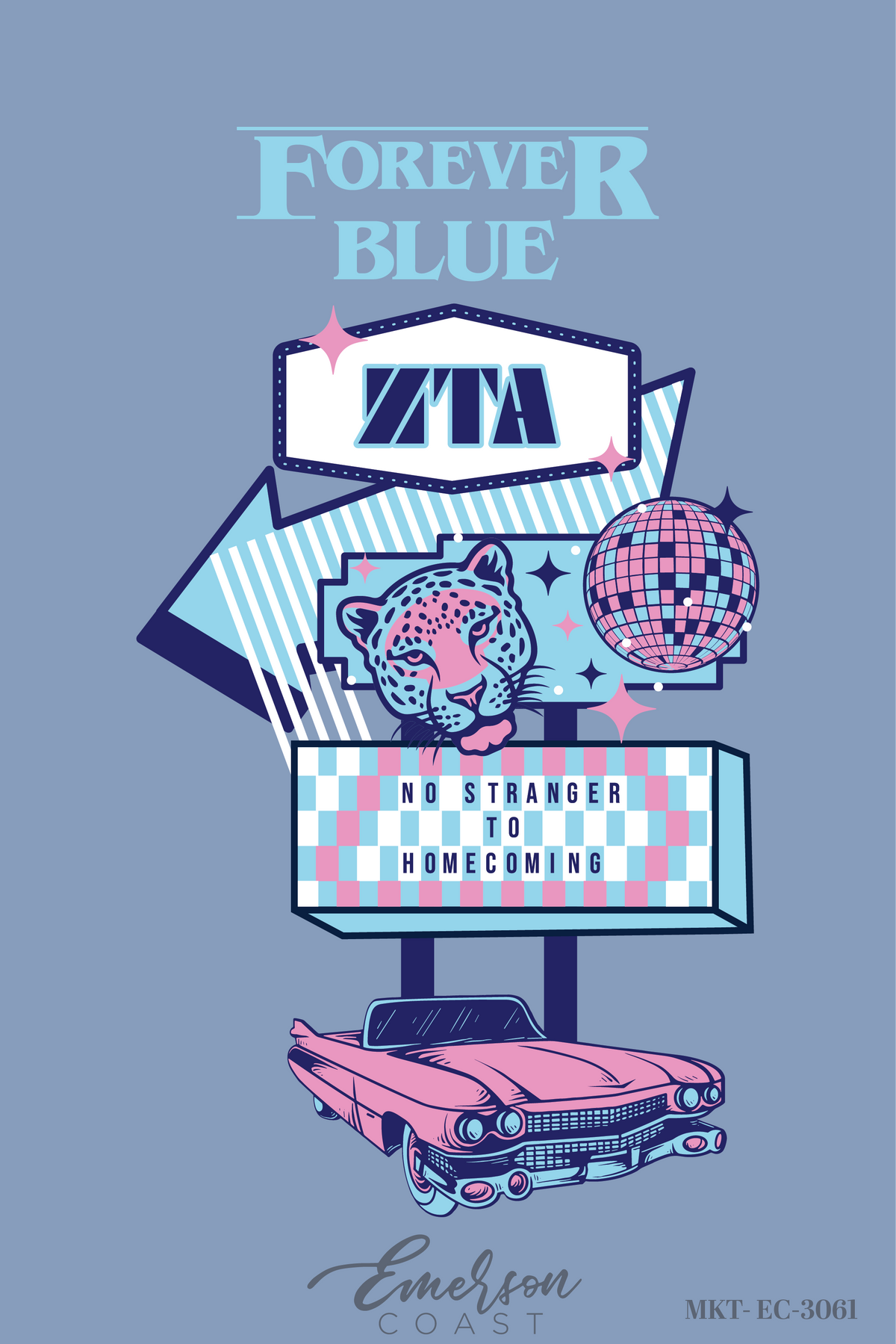 NEW Zeta Tau Alpha Augusta University Homecoming Tshirt