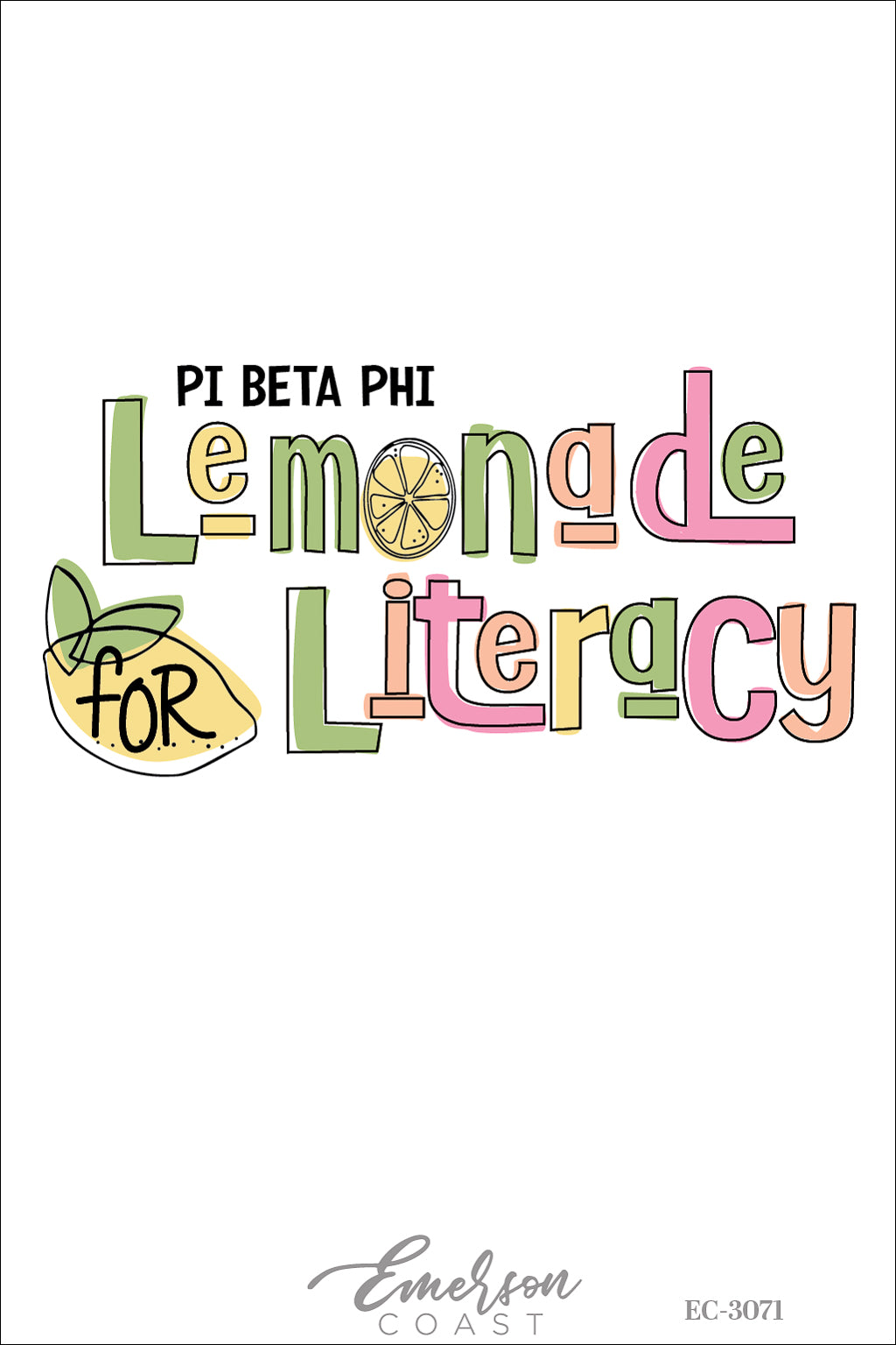 Pi Beta Phi University of Georgia Lemonade For Literacy Philanthropy Shirt
