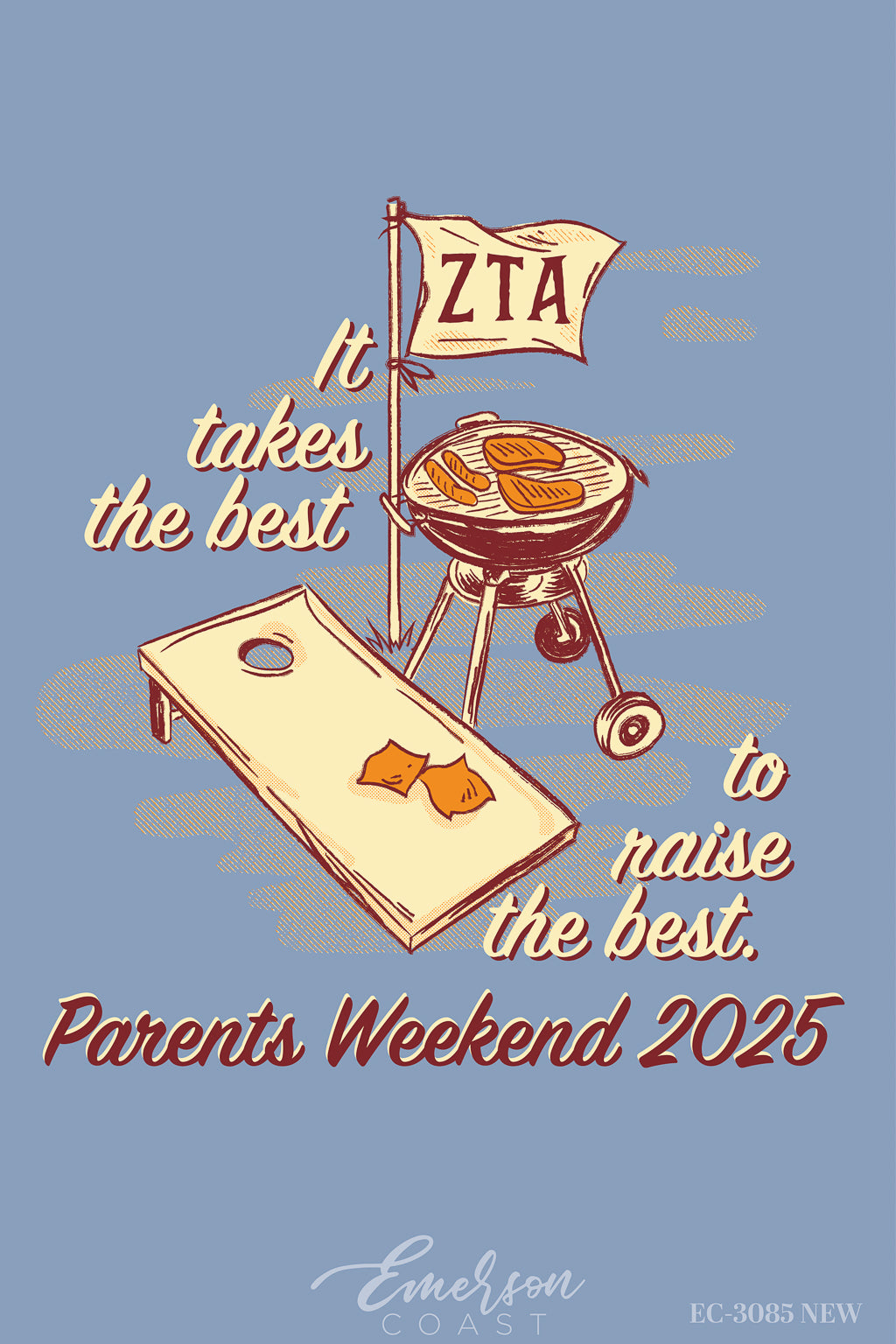 Zeta Tau Alpha William Jewell College Cornhole Parents Weekend Tee