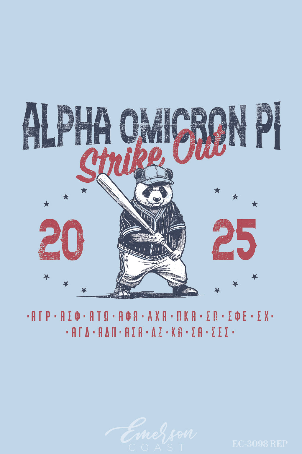 Alpha Omicron Pi Murray State University Strike Out Arthritis Philanthropy Tee