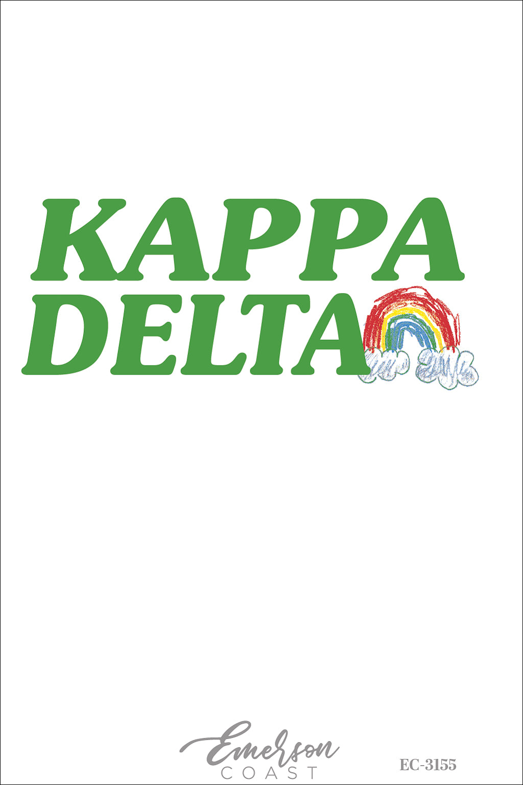 Kappa Delta Rainbow Shamrock Recruitment Tee