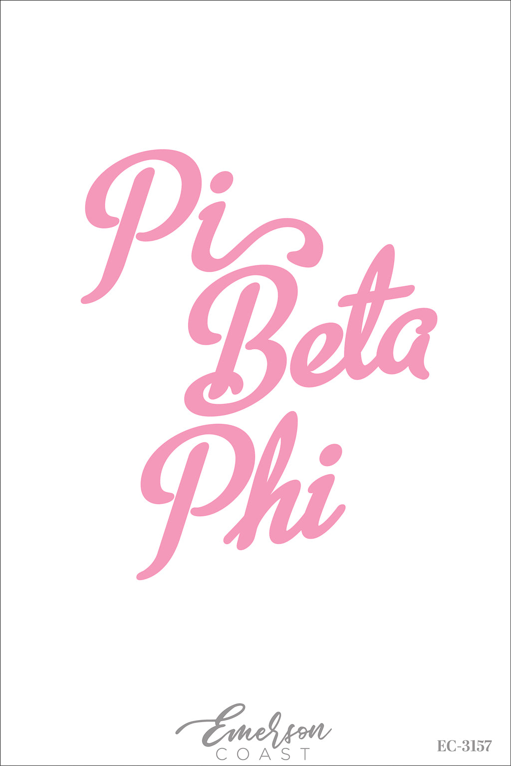 Pi Beta Phi Pink Script Recruitment Slouchy Tee