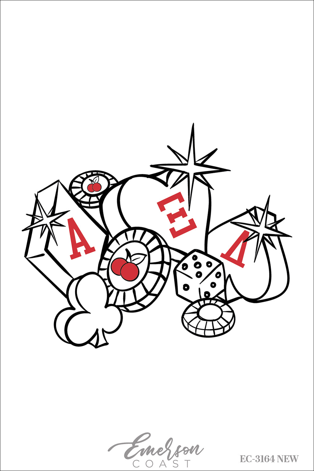 Alpha Xi Delta University of Alabama at Birmingham Casino Family Weekend Tee