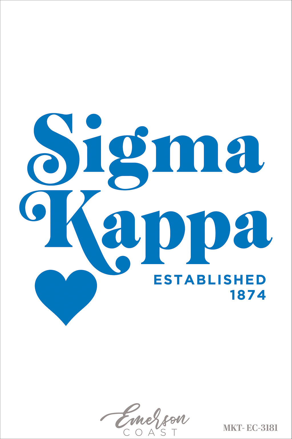 Sigma Kappa Bold Slouchy Recruitment Tee