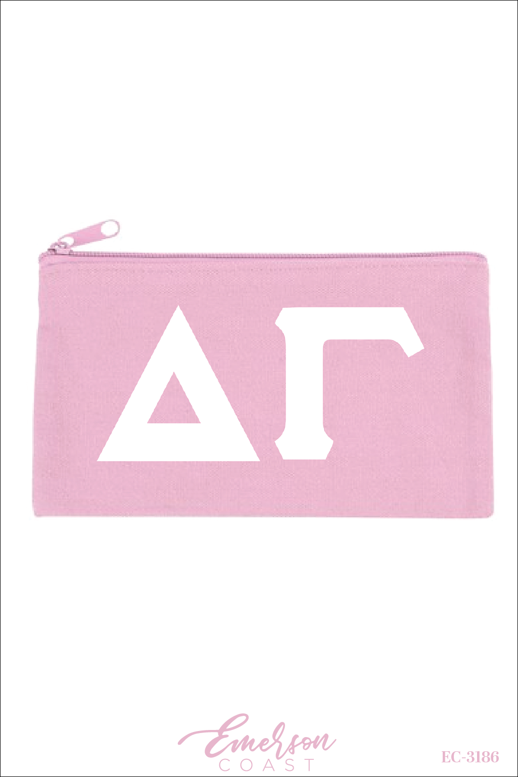 Delta Gamma Pink Makeup Bag