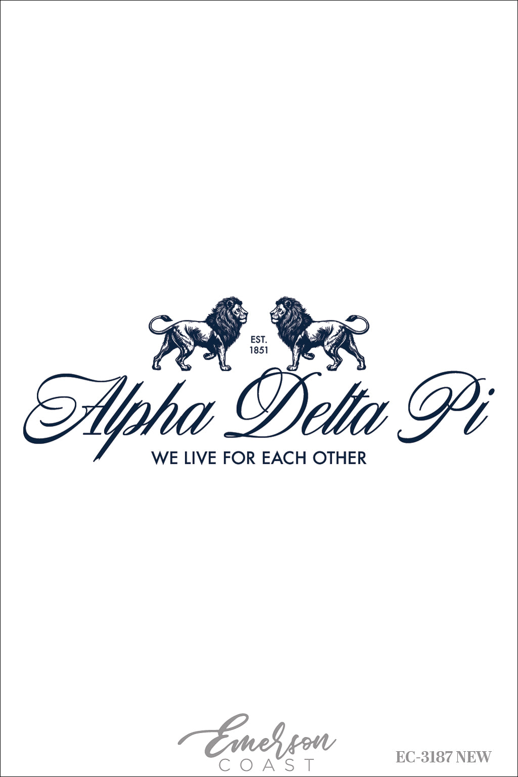 Alpha Delta Pi Troy University PR We Live For Each Other Slouchy Tee