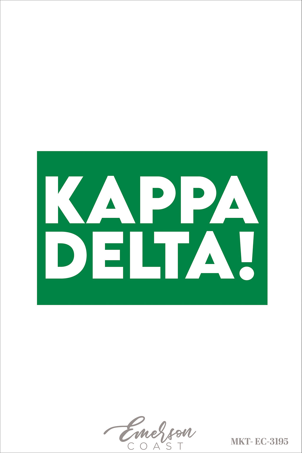 Kappa Delta University of Memphis Green Patch Set
