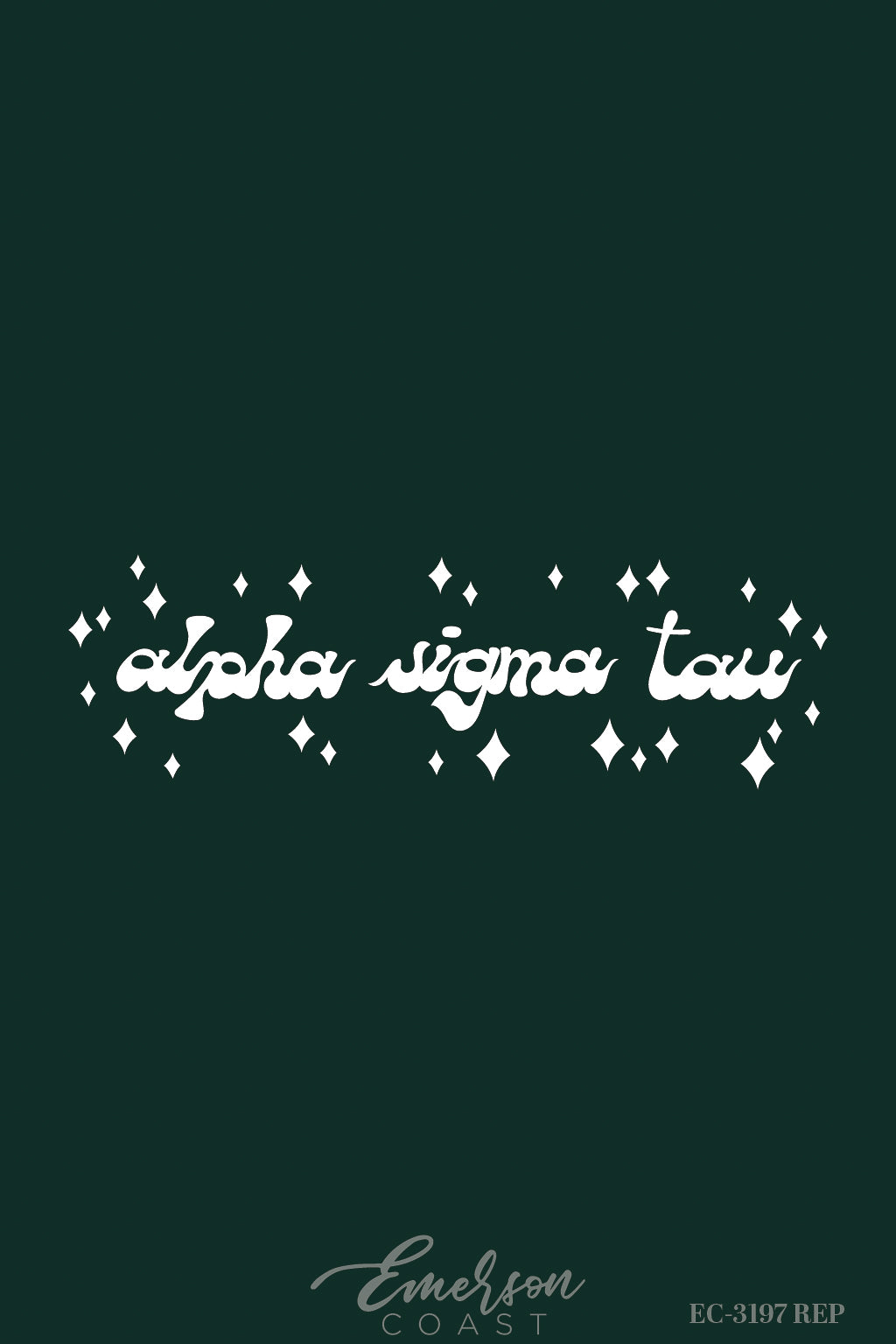 Alpha Sigma Tau Retro Font Recruitment Tee