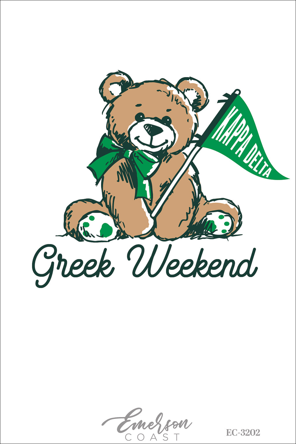 Kappa Delta Teddy Bear Greek Weekend Tee