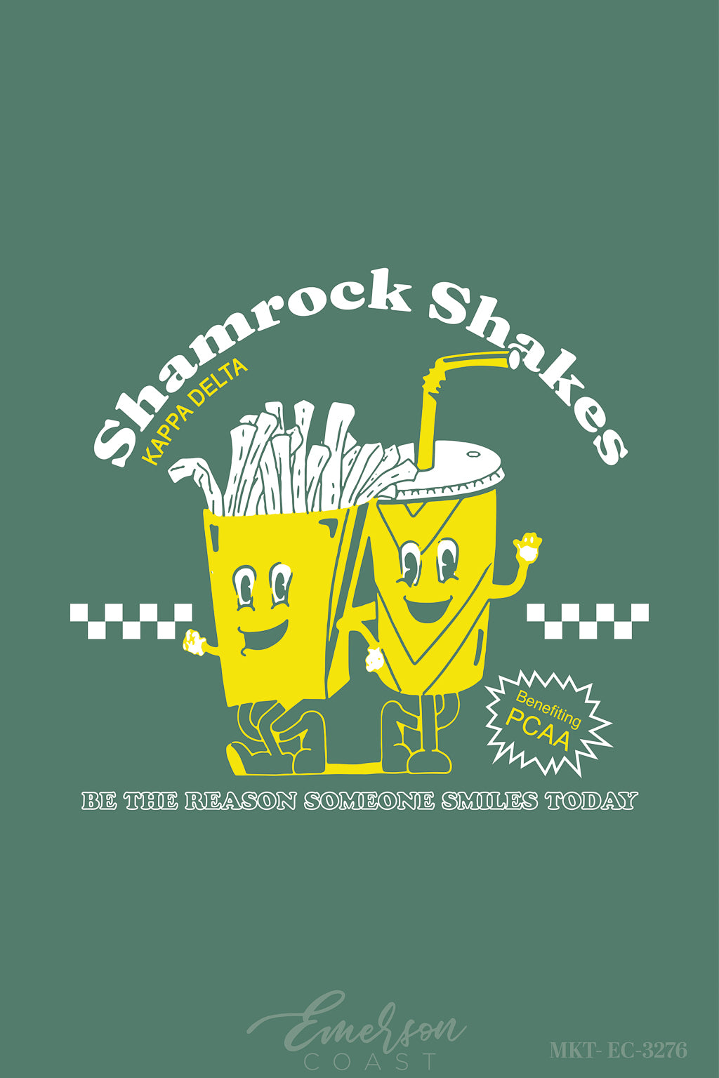 Kappa Delta University of Toledo Shamrock Shakes Philanthropy Tee