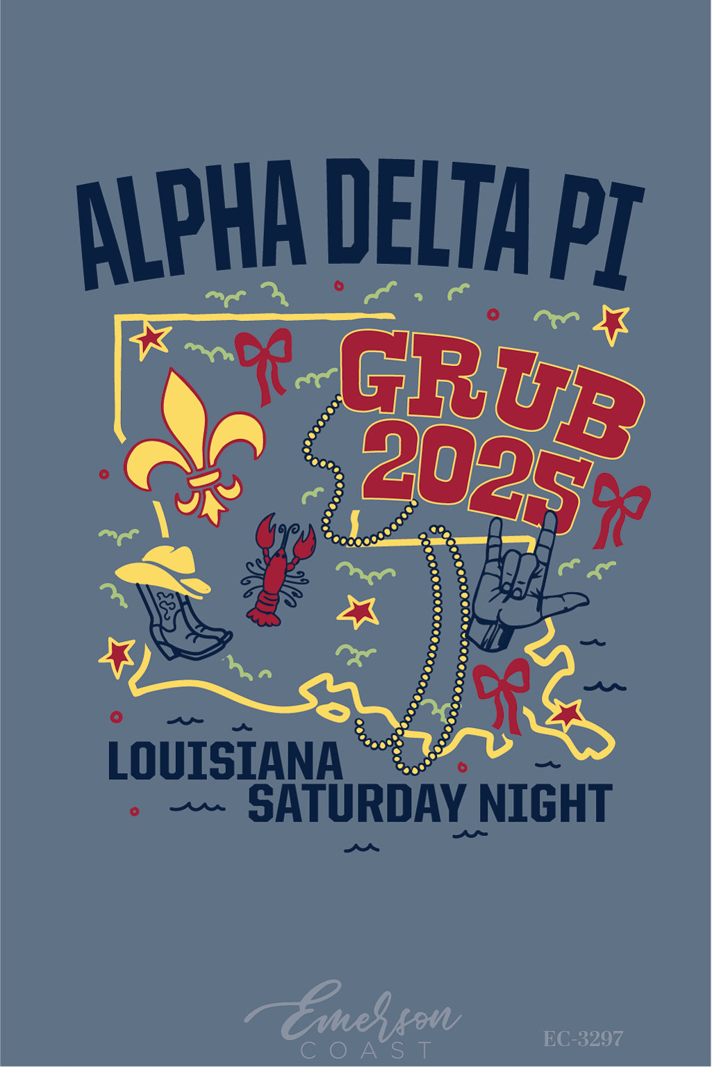 Alpha Delta Pi Louisiana Saturday Night Mixer Tee