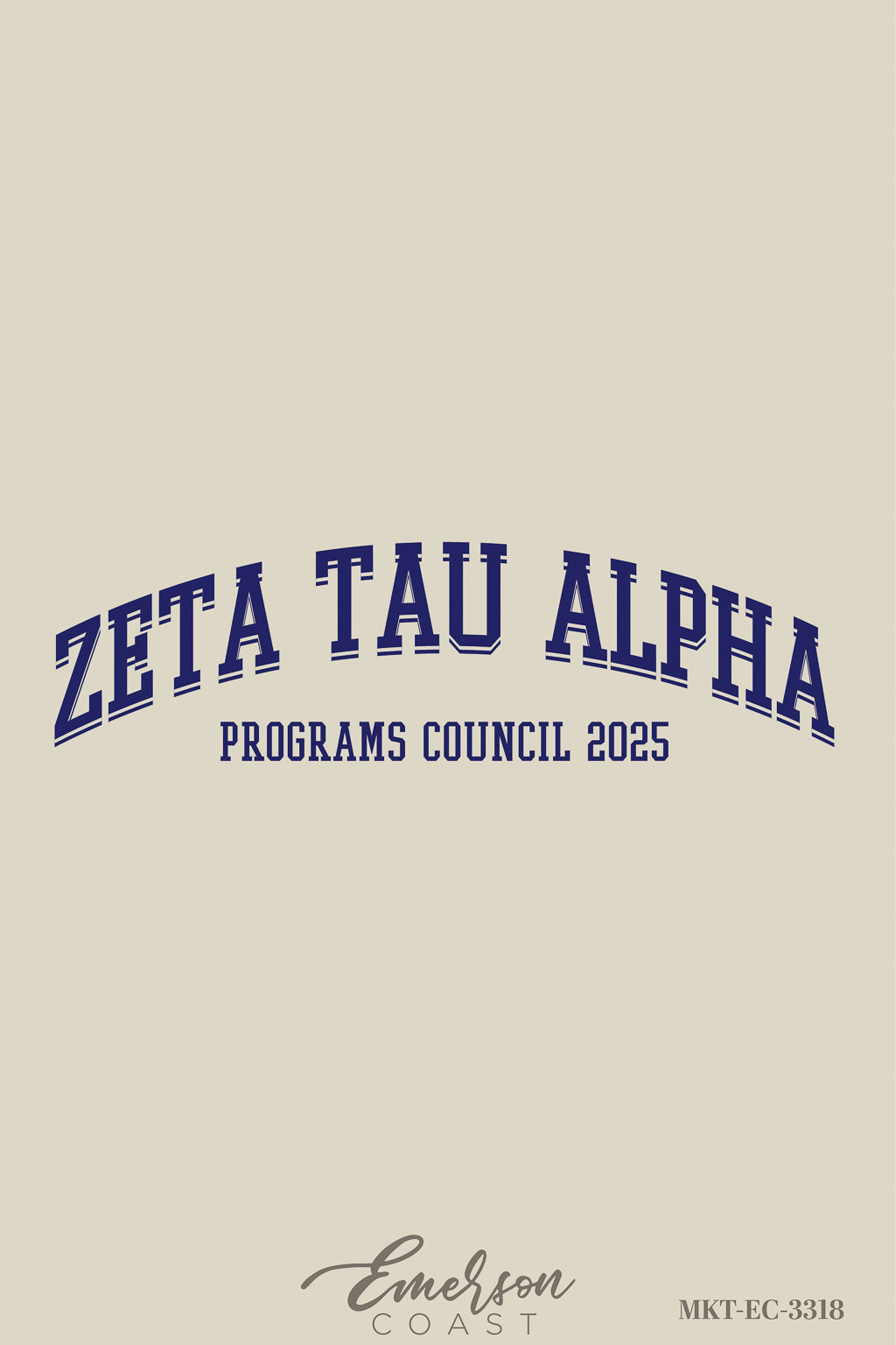 Zeta Tau Alpha University of Tennessee Collared Crew