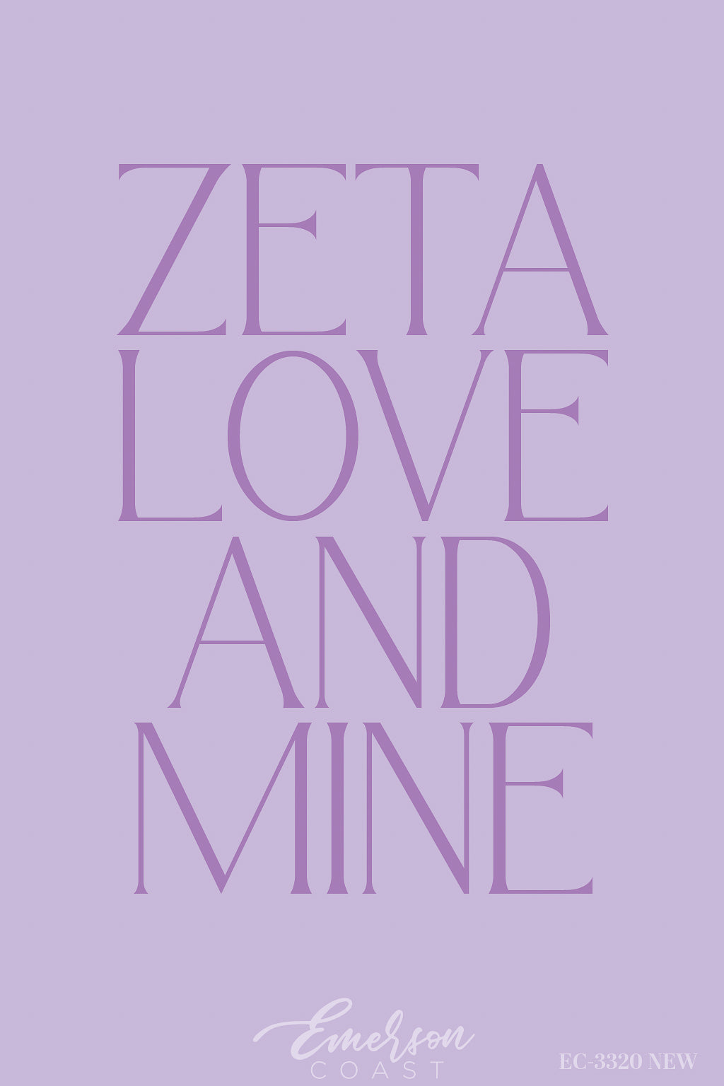 Zeta Tau Alpha Lavender Zeta Love And Mind Recruitment Tee