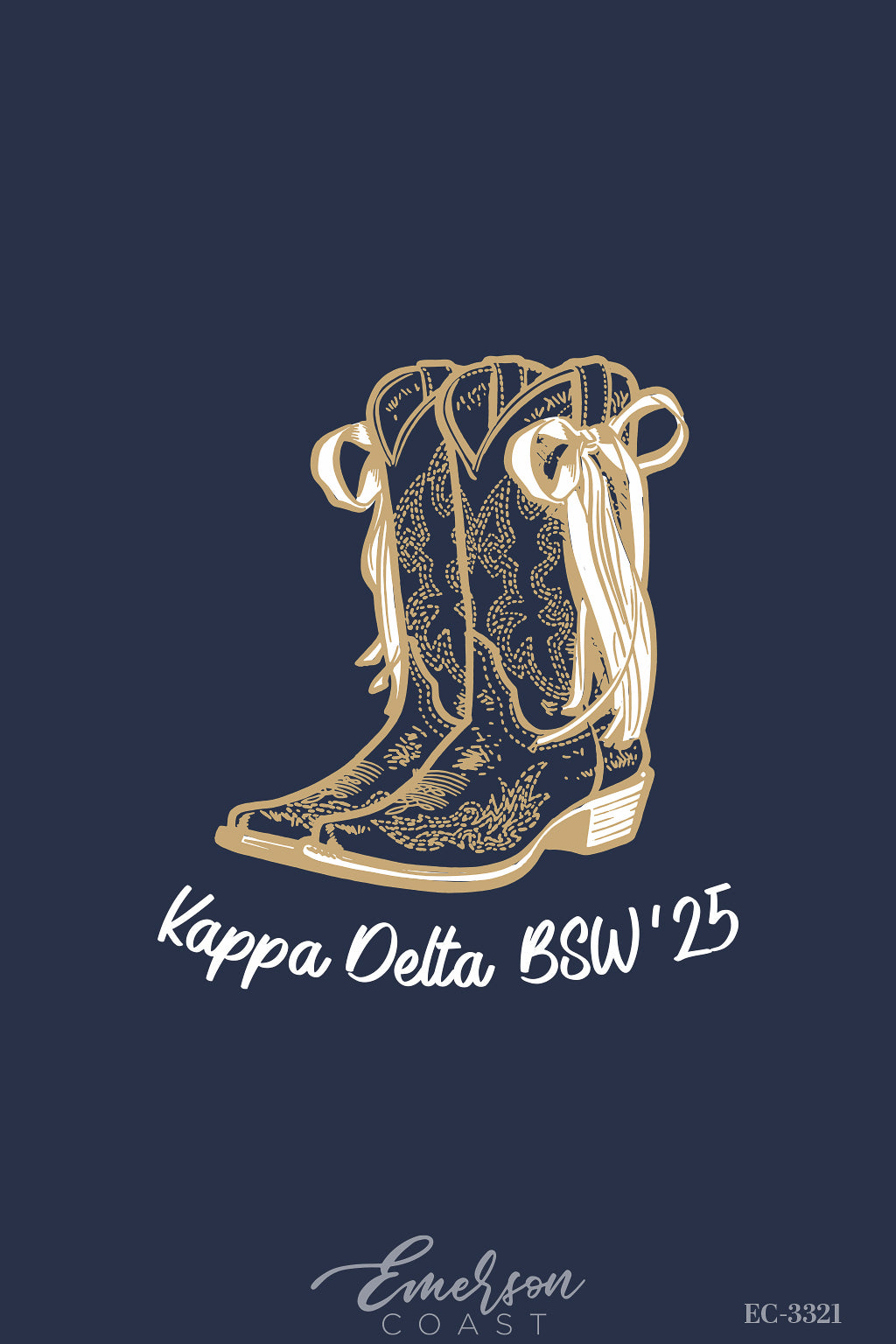 Kappa Delta University of Virginia Big Little Cowboy Boots Tee