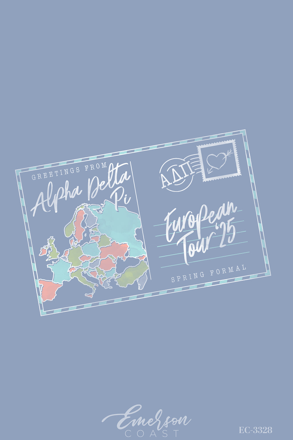 Alpha Delta Pi University Of North Carolina At Charlotte European Tour Spring Formal T-Shirt