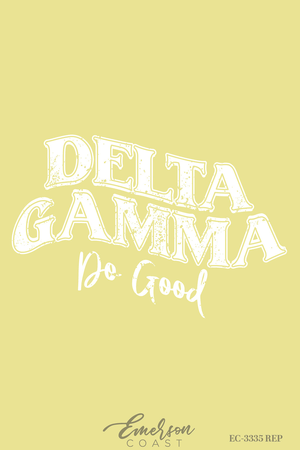 Delta Gamma Yellow Do Good Distressed Tee