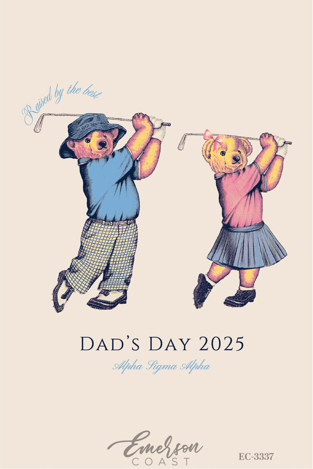 Alpha Sigma Alpha University of Central Arkansas Dad's Day Golf Tshirt