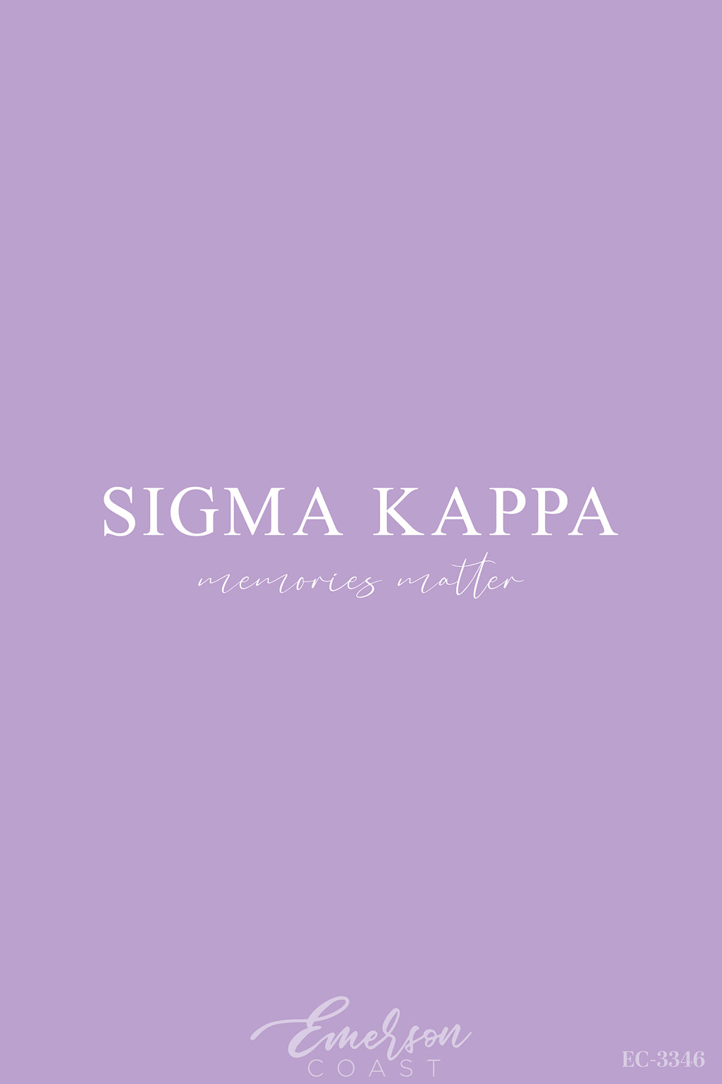 Sigma Kappa Lavender Memories Matter Philanthropy Tee
