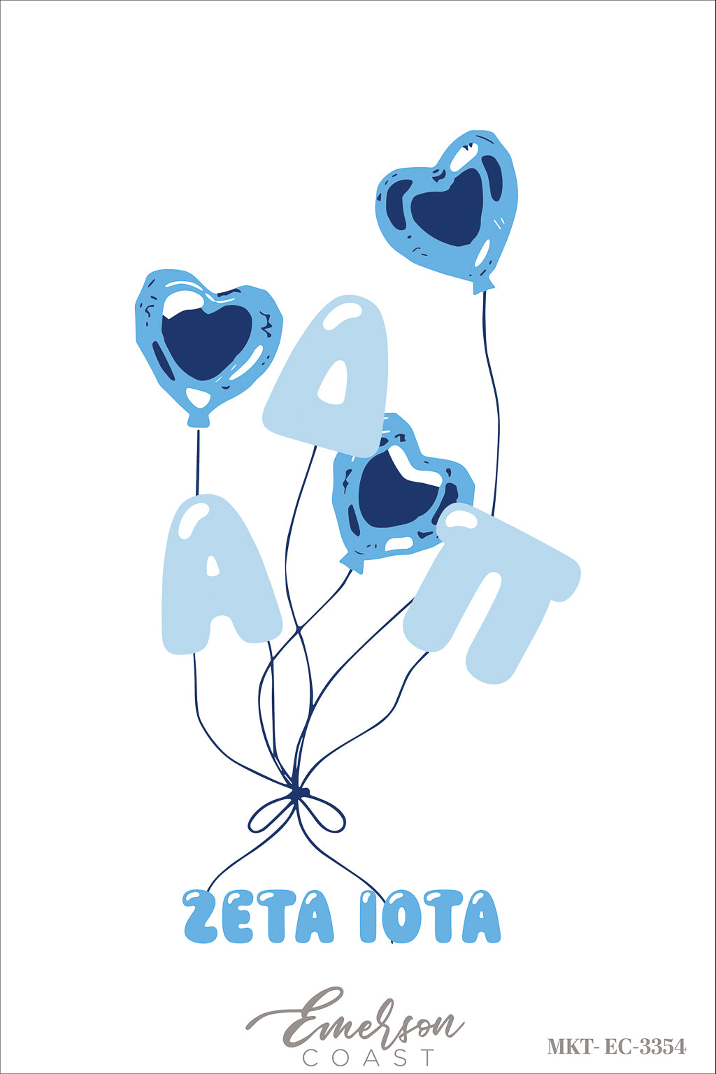 Alpha Delta Pi Georgia College & State University Heart Balloons Hoodie