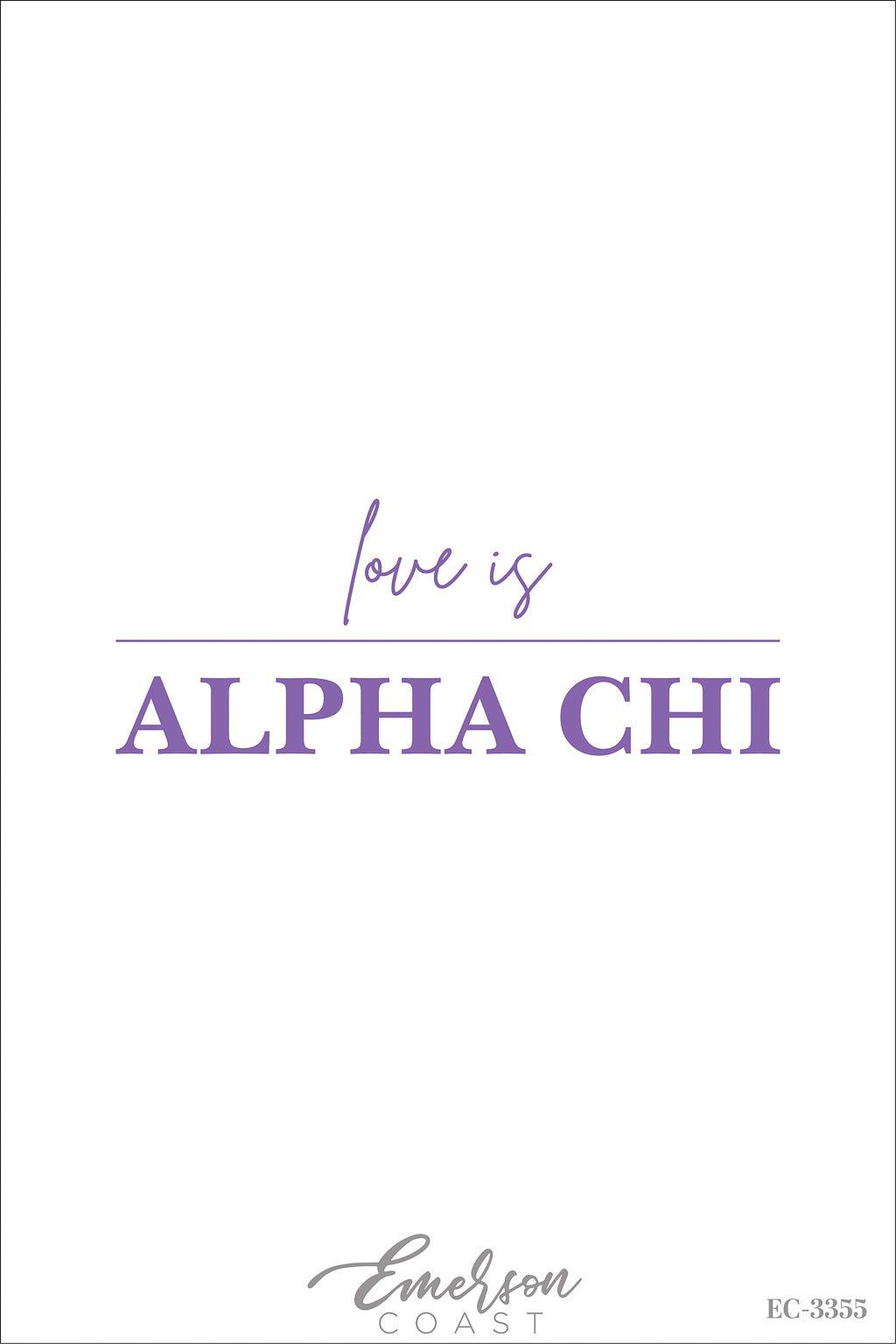 Alpha Chi Omega Love Is Simple Recruitment Tee